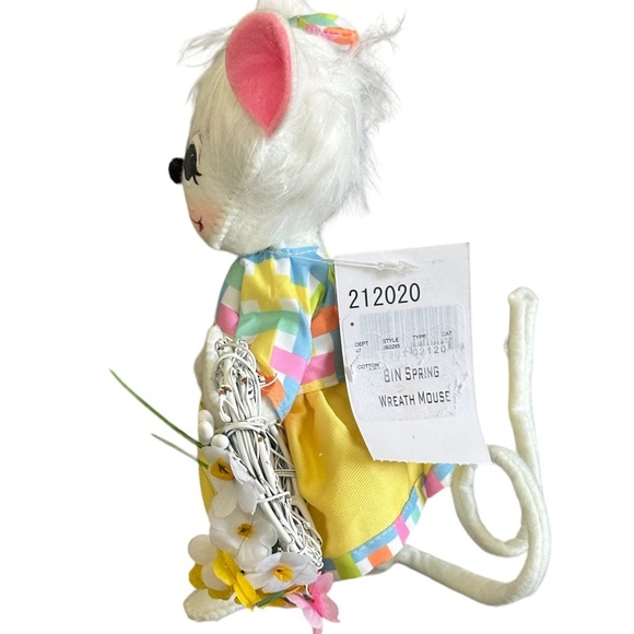 Annalee Dolls / Holidays Spring/Easter / 8” SPRING WREATH MOUSE - Picture 9 of 15